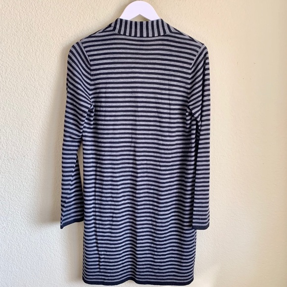NWT EILEEN FISHER Striped Wool Open Cardigan - Picture 4 of 7